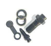 Fiakaon Palanca Embrague Freno Pernos de Freno Motocicleta M10 X 1,25 Tornillo de Manguera de Freno Perno Banjo Tornillos de Pinza de Embrague de Freno Universal Bomba de pie(One Hole c)