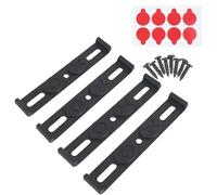 Fiakaon Portamatriculas Moto 4 Soportes para matrícula, Resistentes a la Intemperie y sin Marco, Aptos para Placas Delanteras y traseras de Coche.