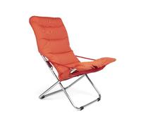 Fiam Silla para tomar el sol Fiesta Soft Tela orange. estructura de aluminio