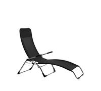 Fiam Silla para tomar el sol Samba Textaline black. estructura de aluminio