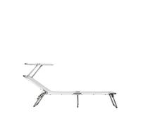 Fiam Tumbona de sol Amigo Top Tela textaline white. estructura de aluminio. techo solar