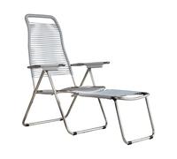 Fiam Tumbona Spaghetti con reposapiés Grey