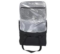Fiambrera Aislada de 22 Litros Negro XL Caja Aislante Portátil de Gran Capacidad para Exteriores Papel de Aluminio Cómodo Interior Mayor Capacidad Cerradura Frescura Lavable