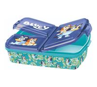 Fiambrera compartimentos, recipiente reutilizable para alimentos, color azul