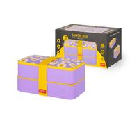 Fiambrera con Cubiertos Daisy de Legami - Compacta, Práctica y con Diseño Floral