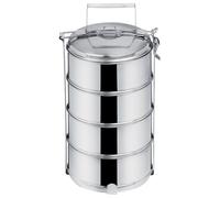 Fiambrera de acero de 4 niveles, 4 x 1 l