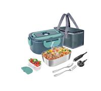 Fiambrera Eléctrica de 1,5 L, Calentador de Alimentos Portátil para Coche o Casa, A Prueba de Fugas, para Microondas, Enchufe UE.