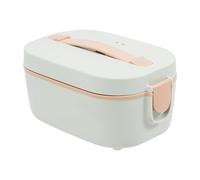 Fiambrera eléctrica de 80 W, 1,5 L, 12 V/24 V/220 V, compatible con tres tensiones, acero inoxidable, diseño a prueba de fugas para uso doméstico, conductores y viajeros