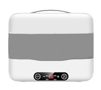Fiambrera Eléctrica, Fiambrera De Acero Inoxidable Extraíble De 2 litros, Fiambrera con Calefacción De Doble Capa De 300 W, Calentador De Almuerzo Portátil con Tapa De Compartimento A Prueba De Fugas