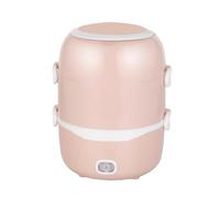 Fiambrera eléctrica,fiambrera multifuncional con calentador,vapor caliente,mini olla arrocera enchufable para calentar comidas,trabajadores de oficina(Pink,Style 2: Three-Tier)