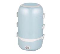 Fiambrera eléctrica,fiambrera multifuncional con calentador,vapor caliente,mini olla arrocera enchufable para calentar comidas,trabajadores de oficina(Blue,Style 1: Four-Tier)