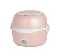 Fiambrera eléctrica,fiambrera multifuncional con calentador,vapor caliente,mini olla arrocera enchufable para calentar comidas,trabajadores de oficina(Pink,Style 2: Two-Tier)
