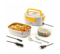 InnovaGoods Fiambrera eléctrica portátil Lunffi 1.05L 60W Oficina y Coche Amarillo