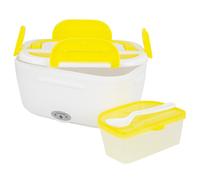 Fiambrera Eléctrica para Vehículos con Alimentación 12V (Blanco/Amarillo)