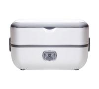 Fiambrera eléctrica portátil con calefacción y recipientes de acero inoxidable desmontables para cocinar y recalentar comidas