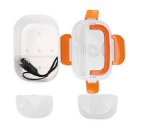 Fiambrera eléctrica, portátil de 12 V para uso en coche, caja de almuerzo con calefacción eléctrica, calentador de comida, contenedor de comida, caja de comida eléctrica(naranja)