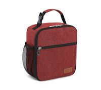 Fiambrera Femuar para hombres, mujeres y adultos, peque a bolsa de almuerzo para oficina, trabajo, picnic, reutilizable, port til, color rojo