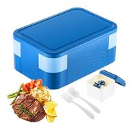 Fìambrera Infantil de PP - Contenedores de Comida de 19,5 cm para Almuerzo - Material Seguro para Alimentos, Gran Capacidad, A Prueba de Fugas, Múltiples Compartimentos | ƁÈnto para Escuela, Trabajo,