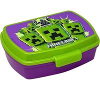 Fiambrera Infantil Niño para Minecraft Fan - Tupper Porta Almuerzo y Meriendas (17x14 cm) - Caja Sandwichera Sin BPA con Cierre Fácil - Ideal Colegio y Guardería (3-8 Años)