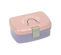 Fiambrera Lässig Rainbow Rosa con compartimento para snacks