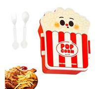 Fiambrera para mujer - Divertida a prueba de fugas portátil con cubiertos | Fiambrera mujer para comida caliente | para preparar comidas ensaladas frutas casa cocina escuela oficina viajes al aire