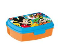 Fiambrera para sandwich mickey mouse happy smiles plástico rojo azul