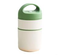 Fiambrera portátil para calentar alimentos, contenedor aislado apilable para combinaciones de comidas fáciles y control de porciones (D)