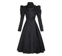 Fiamll Elphaba - Vestido negro para cosplay, Halloween, carnaval, fiesta, XL
