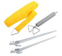 Fiamma Tie Down - Juego de Sujetadores (11 m, 4 Piezas, Correa antitormenta), Color Amarillo