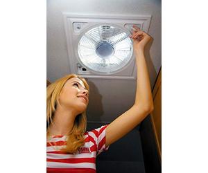 Fiamma Turbo-Vent claraboya con Motor 12V, Blanco