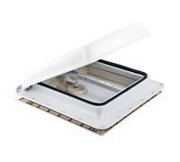 Fiamma 2 ventanas de techo de 40 x 40 cm, color blanco, sellador y tornillos para caravana o autocaravana