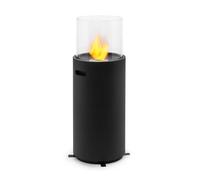 Fiamme Tamburo 1kW 4-5h Chimenea de Bioetanol Negro