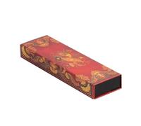 Fiammetta Pencil Case: Pencil Case with wrap closure, decorative printed cover paper