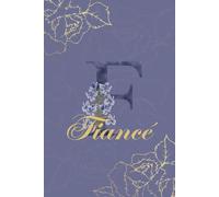 Fiance Gift Journal: Monogram F Personalized Floral Notebook for Women, Decorative Purple and Gold Journal, Cute Aesthetic Engagement Gift for Fiance, Bride-to-Be Diary