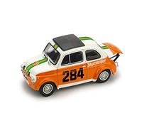 FIAT 500 ABARTH 695SS TEAM MERANO CORSE JAGERMEISTER N 284 RALLY COLLE DELLA MADDALENA 1973 RENATO MENAPACE WHITE ORANGE GREEN