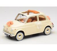 1968 Fiat 500 L Marfil Regalo de Boda 1:18 Norev 187780