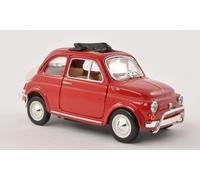 Fiat 500 L, rojo, 1968, Coche a escala, Modelo a escala, Bburago 1:24