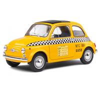 Fiat 500 Nuova New York Taxi amarillo modelo de coche S1801407 Solido 1:18