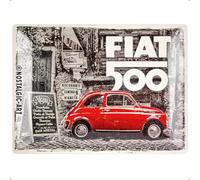 Fiat 500 - Red car in the street