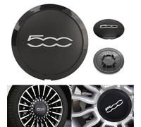 Fiat 500 Tapacubos - Tapas De Rueda De Centro Centrales Llantas Aluminio, Compatibles Fiat 500 Centro Tapacubos De Pieza, Tapacubos del Centro De Rueda 68078419AC para 2012-2023 (E)