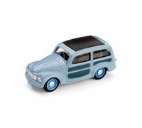 Fiat 500C Belvedere Techo Cerrado Azul Ceniza 1951 1:43 Modelo R029-02 BRUMM