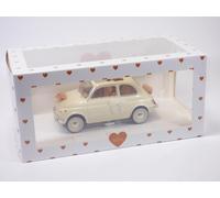 Fiat 500 L 1968 Blanco Marfil Regalo de Boda 1/18