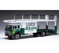 Fiat 673 Racing Lancia Alitalia Transporter 1976 Verde/Blanca Reprod.1:43 Modelo
