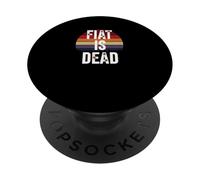 Fiat está muerto dinero sonido duro verdad libertad sats bitcoin PopSockets PopGrip Adhesivo