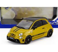 Fiat Nuova 500 Abarth 595 2022 Amarillo Met Negro 1:18 SOLIDO SL1811306
