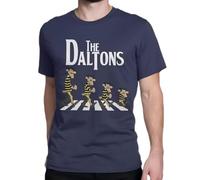 FIATI00P Lucky Luke Cartoon Daltons Tshirt Vintage Grunge Men's Clothing Tops Plus Size Cotton O-Neck T Shirt