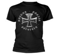 FIATI00P Marduk Cross of Iron (Black) T-Shirt, Short Sleeve Cotton Shirt Top Full Size S-4XL