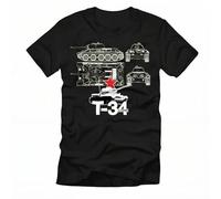 FIATI00P T34 UDSSR Russia WW2 Tank We Are Serving Men T Shirt Short Casual T-Shirt Summer Cotton Tees Streetwear Oversiz