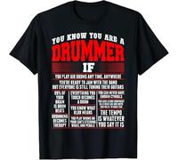 FIATI00P You Know You Are Drummer If You Play Air Drum Anytime Tshirt