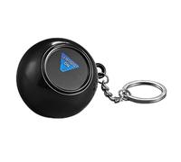 Fiauli 2 llaveros de Bola mágica misteriosa de 4,5 cm, Bola de Juguete de descompresión, Bola de profecía, tomador de Decisiones de Bola mística Original para niños y niñas Negro